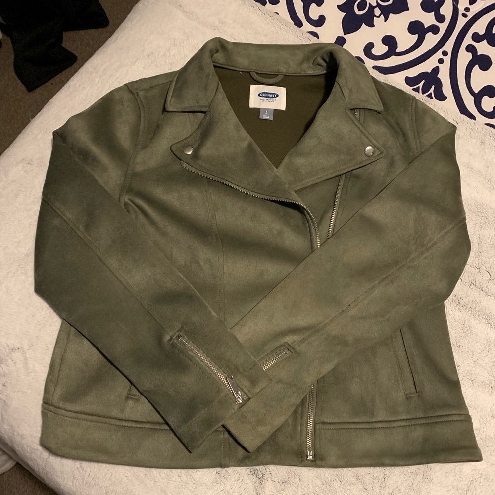 Olive Green suede jacket